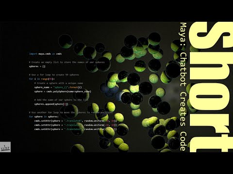 Maya: A Chatbot Creates 99 Spheres