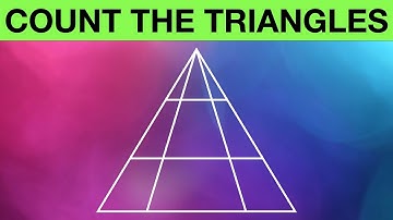 Count the Triangles Puzzle #1 | Counting Shapes Brain Teaser Puzzles with Answers