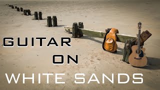 White Sands, Acoustic Guitar Original Instrumental @ Alnmouth Beach. Relaxing Folk Blues Music.