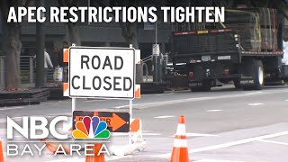 APEC road closures, protests making it challenging to get around San Francisco