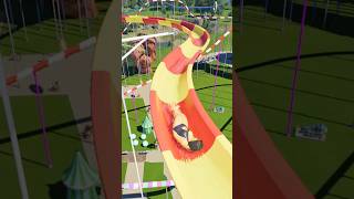 This Water Slide is Basically a Free Fall 😭💦🌊 - Planet Coaster 2