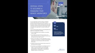 GM Sectec | Absolute Software: Critical Steps To Securing & Managing Your Remote Workforce screenshot 1