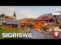 An evening in sigriswil switzerland  a picturesque village walking tour 4k 