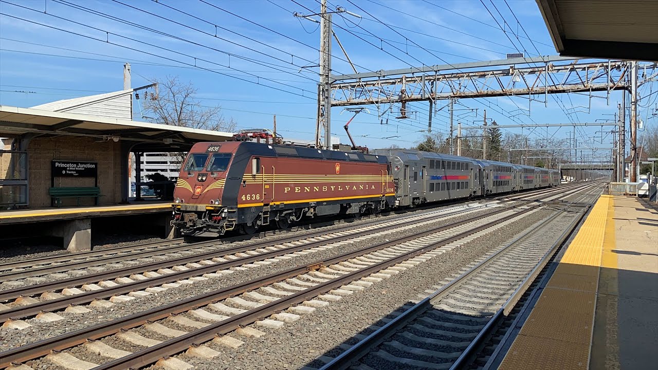 rauto  NJ Transit PRR Heritage Unit ALP-46A 4636 Powers The YM-32 Yard