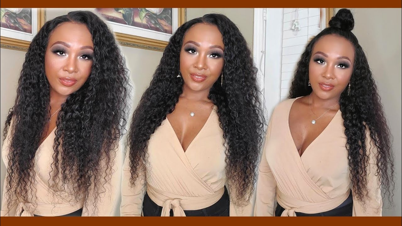 Beautiful Water Wave Wig HD TRANSPARENT LACE ! FT. RESHINE HAIR