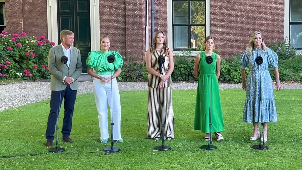 Persgesprek koning Willem-Alexander en gezin, zomerfotosessie 2025