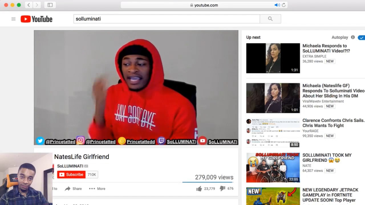 Flight Reacts To SoLLUMINATI "Stealing" NateLife's Girlfriend