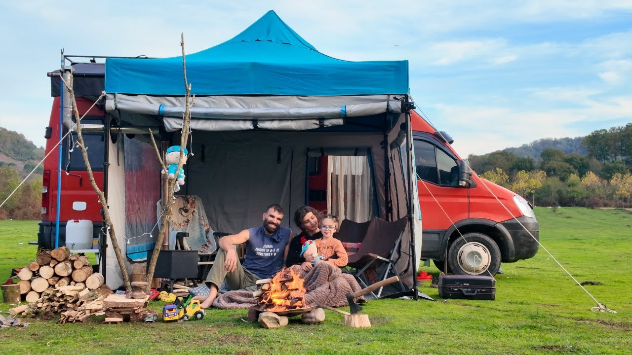 Dere Kenarında Sade Bir Kamp Günü 🔥🌿 | Relaxing Campfire & Nature Sounds | Silent Camp Vlog | ASMR