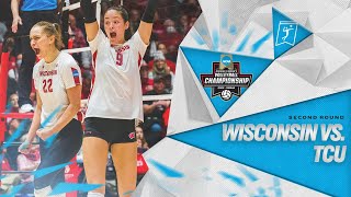 Wisconsin vs. TCU: 2022 NCAA volleyball second round highlights