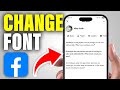 How to Change Facebook Font Style