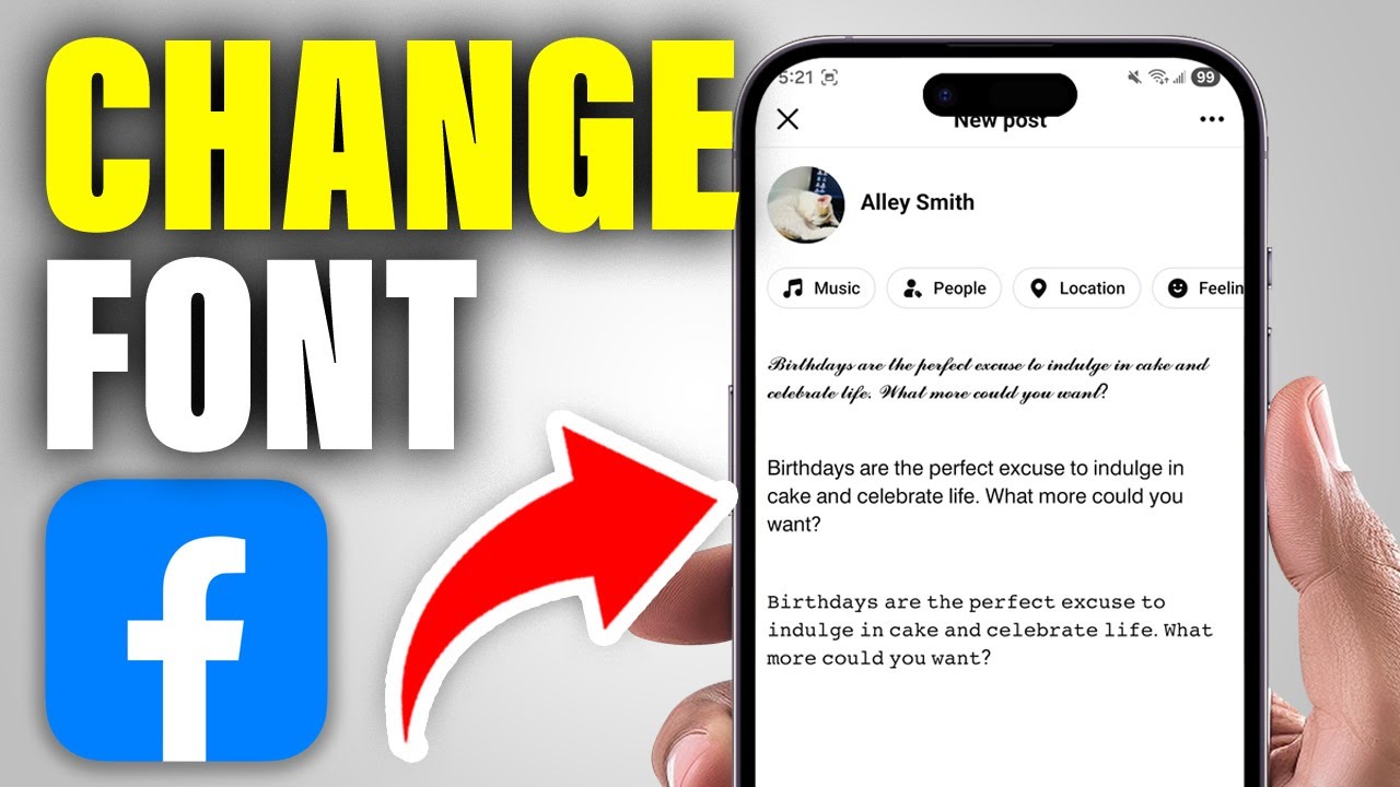 Как изменить стиль шрифта в Facebook