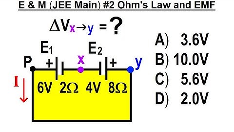 JEE Main Physics E & M #2 Ohm