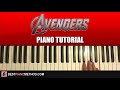 HOW TO PLAY - The Avengers Theme (Piano Tutorial Lesson)