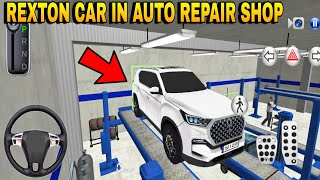 New Rexton SUV Car In Auto Repair Shop Funny Driver - 3D Driving Class Simulation - Mobile gameplay