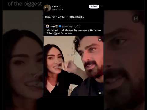 Megan Fox Covers Her Nose Bad Breath Alert What Do You Think Shorts Viralvideo Meganfox Memes