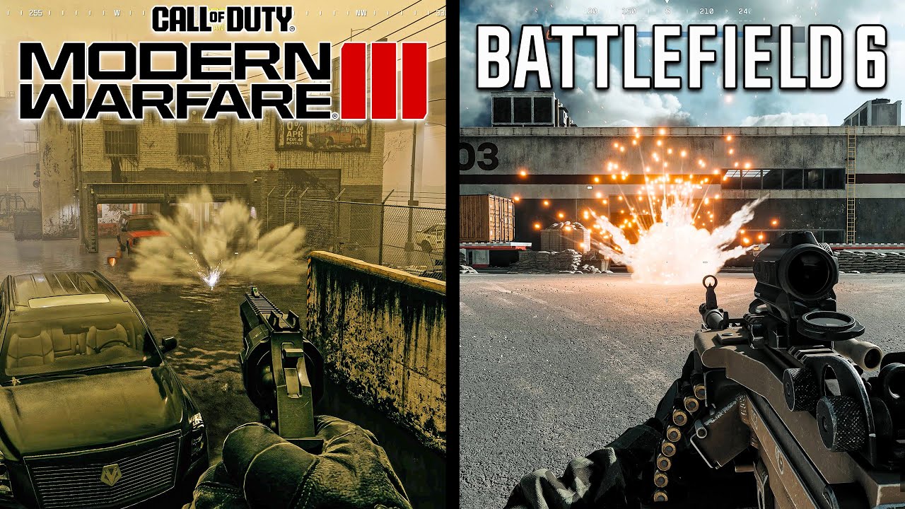 Battlefield 6 vs Call of Duty Modern Warfare 3 - Physics and Details Comparison