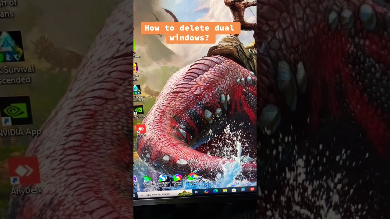 To remove Windows from a dual-boot system