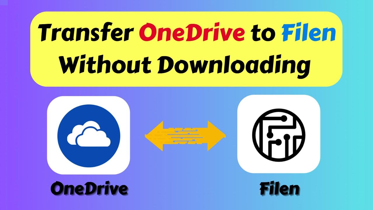 Transfer OneDrive to Filen Without Downloading (Fast & Easy)