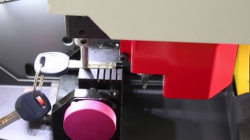 How to cut a dimple key on SEC-E9  key cutting machine in German