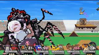 Super Smash Bros Crusade 0.9.5 6 Player Cpu Battle On Excitebike Course