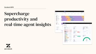 Supercharge productivity and real-time agent insights with Zendesk WFM