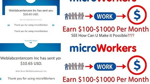 How to earn money online from microworkers up to $40 daily By completing simple tasks 💲💵