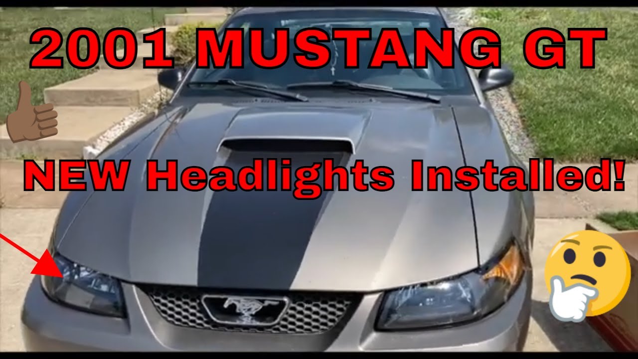 2001 Mustang GT New Headlights Assembly Install