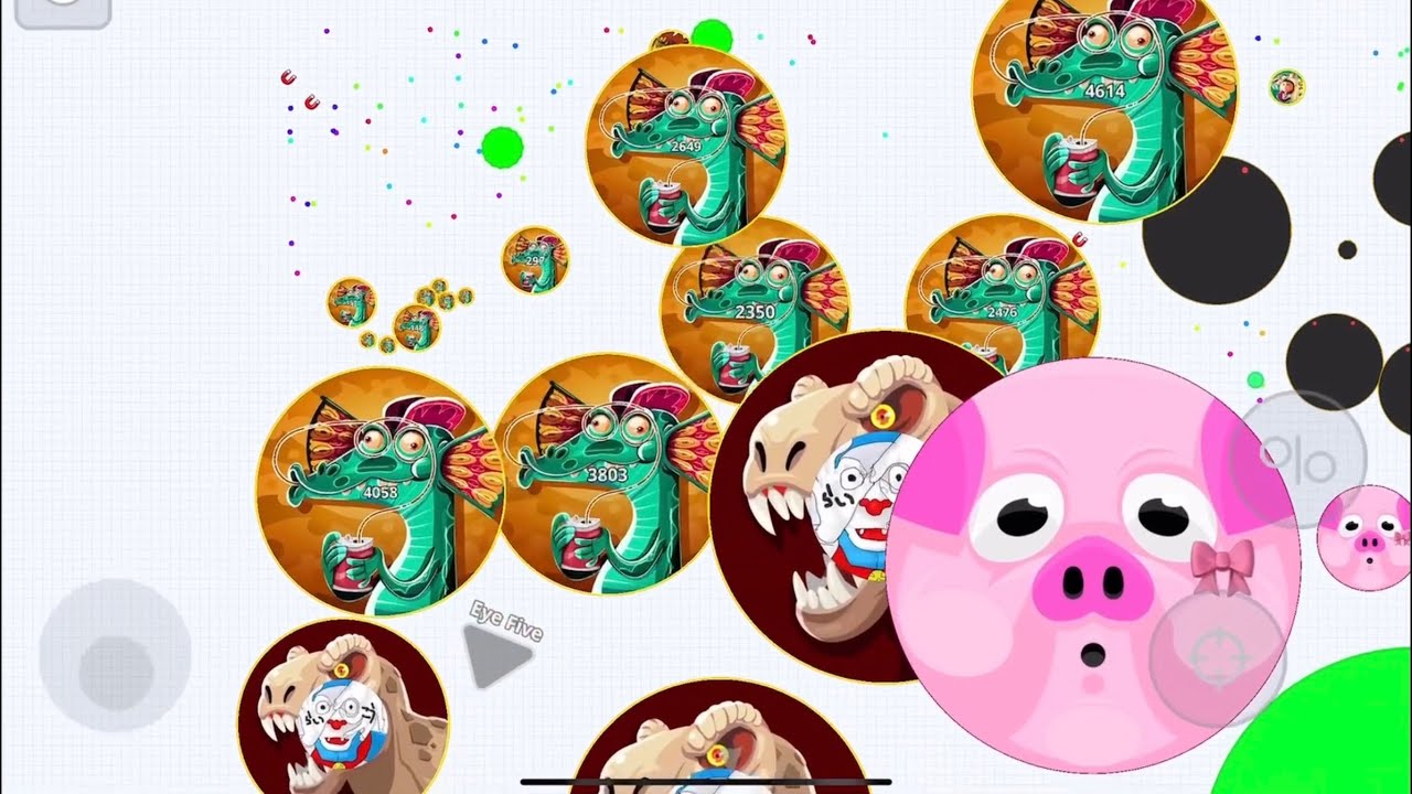 【Agario Mobile】数押しで煽ってくる勘違いヘタレの激過密鯖があったので、実力でわからせたったww