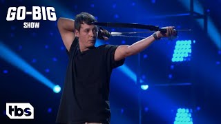 Go Big Show: Contestant Displays Archery Trick Shots (Clip) | TBS