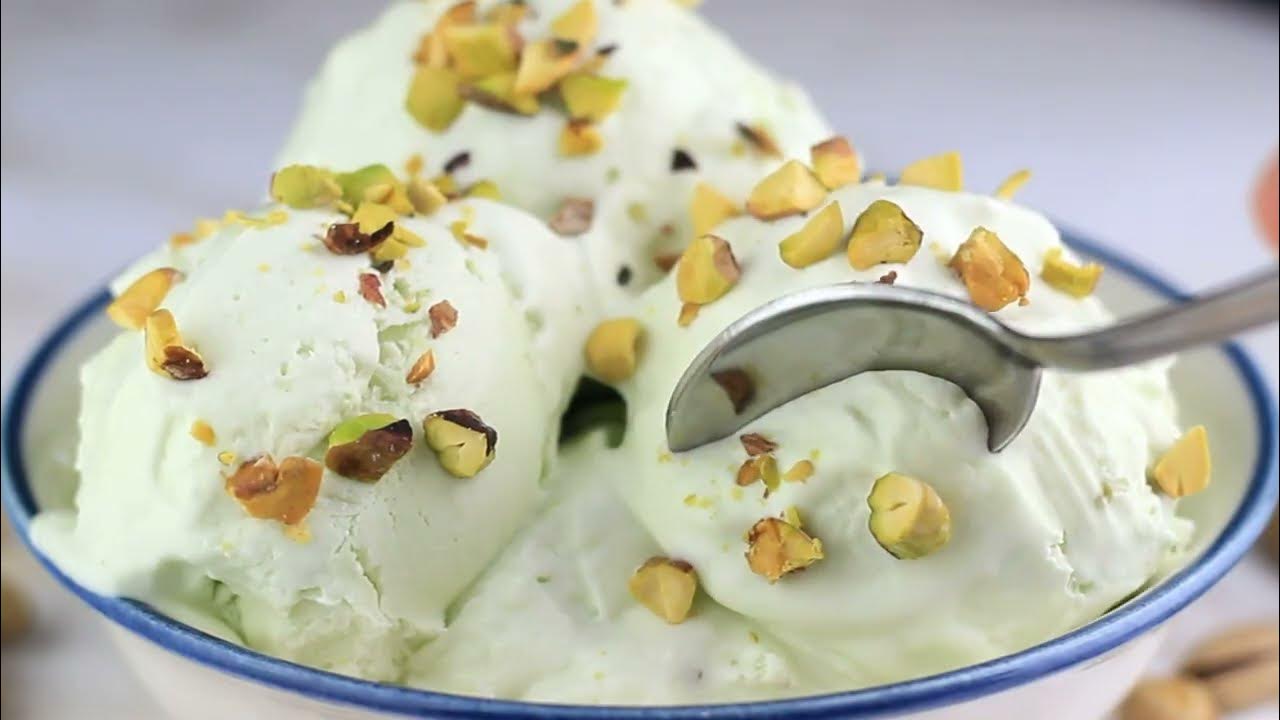 How to make Pistachio ice cream YouTube