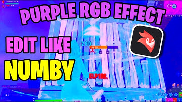 How to make *PURPLE RGB EFFECT* ON (IOS/ANDROID) How to edit like Numby,LMGK,ON (MOBILE/IOS/ANDROID)