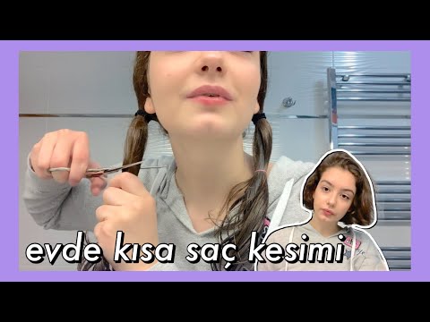 SAÇLARIMI KESİYORUM HEM DE ÇOK KISA