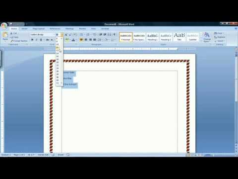 How To Make A Flyer In Microsoft Word 07 Youtube