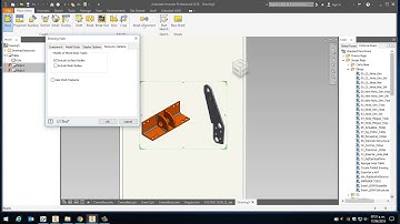 Inventor Drawing - Including surface bodies