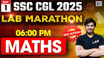SSC CGL 2025 | SSC CGL Maths Marathon Class 2025 | SSC CGL Maths New Pattern Classes by Utkarsh Sir