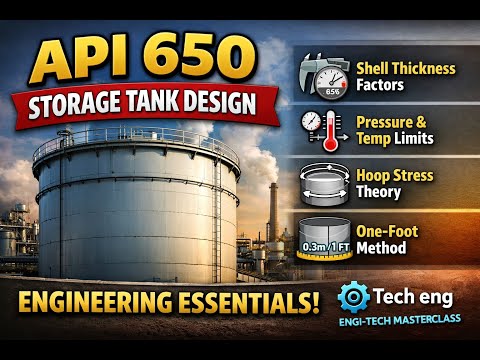 API 650 Storage Tank Design: Shell Thickness Calculation & The One-Foot Method