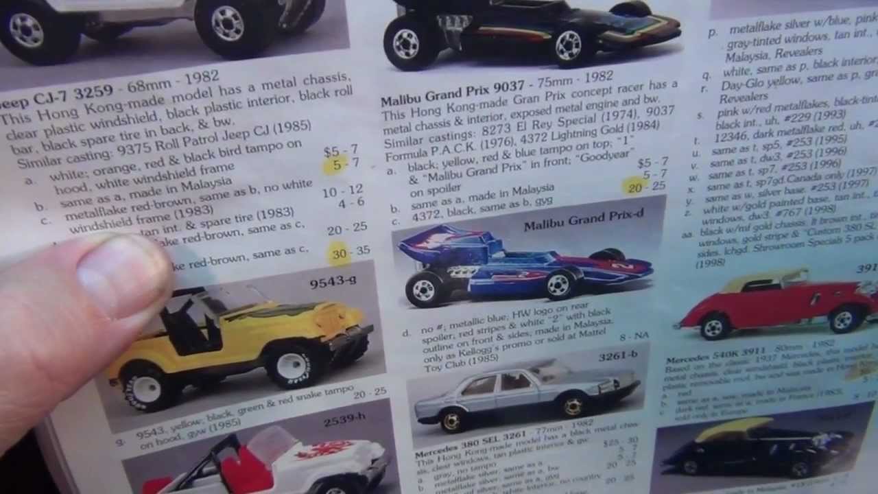 hot wheels collector book