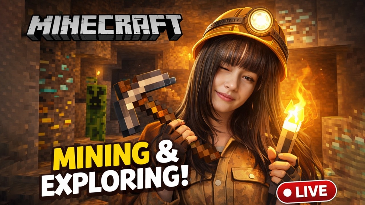 Cave Hunting & Mining | Minecraft Live - YouTube