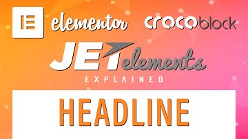 Headline | JetElements | Crocoblock | Elementor Add-On