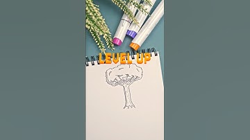 Level Up Your TREE DRAWINGS #art #drawingtutorial #howtodraw #drawing #tutorial #pencildrawing