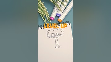 Level Up Your TREE DRAWINGS #art #drawingtutorial #howtodraw #drawing #tutorial #pencildrawing