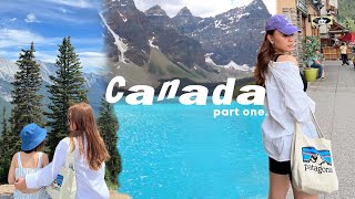 CANADA Travel Vlog ♡ Moraine lake, lake Louise, cute tea house, and Banff town