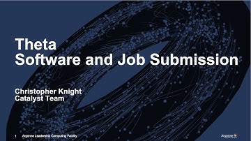 Theta Software and Job Submission