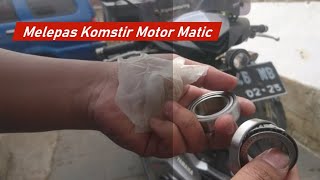 Melepas Membongkar Komstir raceball motor matic Xeon GT 125