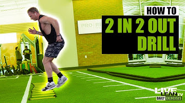 How To Do An AGILITY LADDER LATERAL 2 IN 2 OUT DRILL | Exercise Demonstration Video and Guide