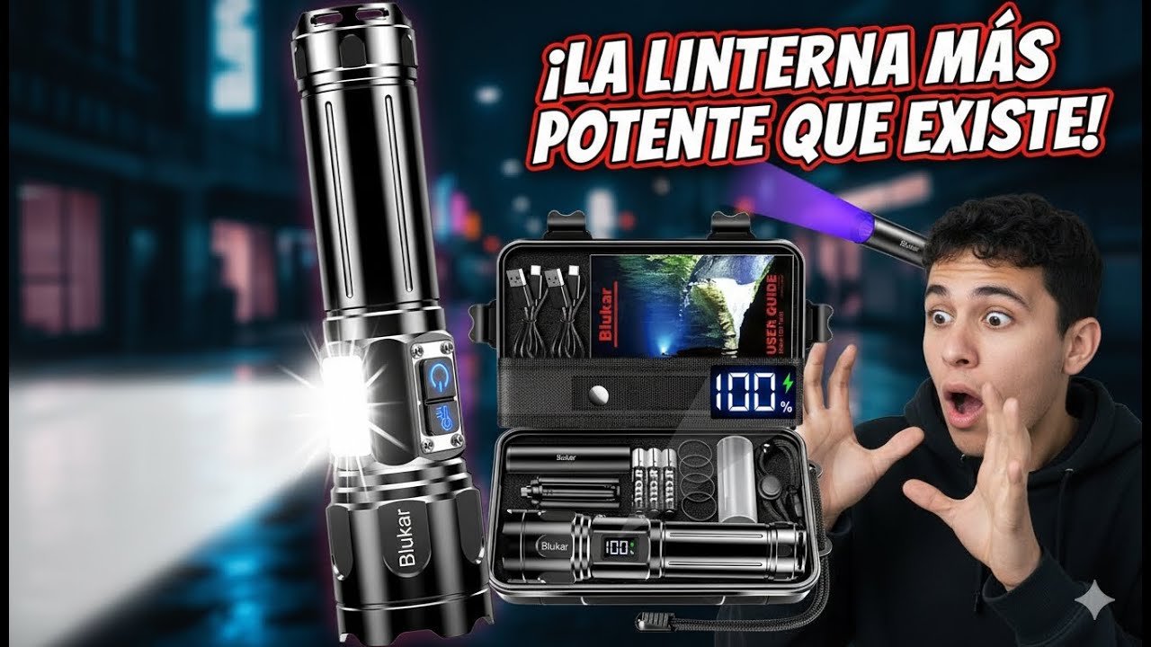 Probamos la Blukar Linterna LED Recargable en camping y apagones