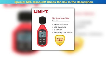 Deal UNI-T UT353 Digital Sound Level Meter UT353BT Noisemeter 30-130dB Decibel Tester Noise Audio D