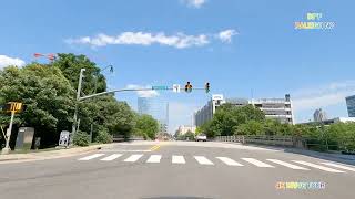 DRIVING IN THE CITY OF RALEIGH NORTH CAROLINA 4k
