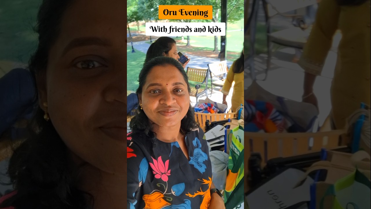 Oru Evening with friends at Park ❤️ USA Minivlog #diml #vlog #usatamilvlog #food #shorts #dailyvlog