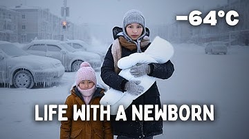 Day in the Life with a Newborn at –64°C (−83°F) in the Coldest City on Earth Yakutsk